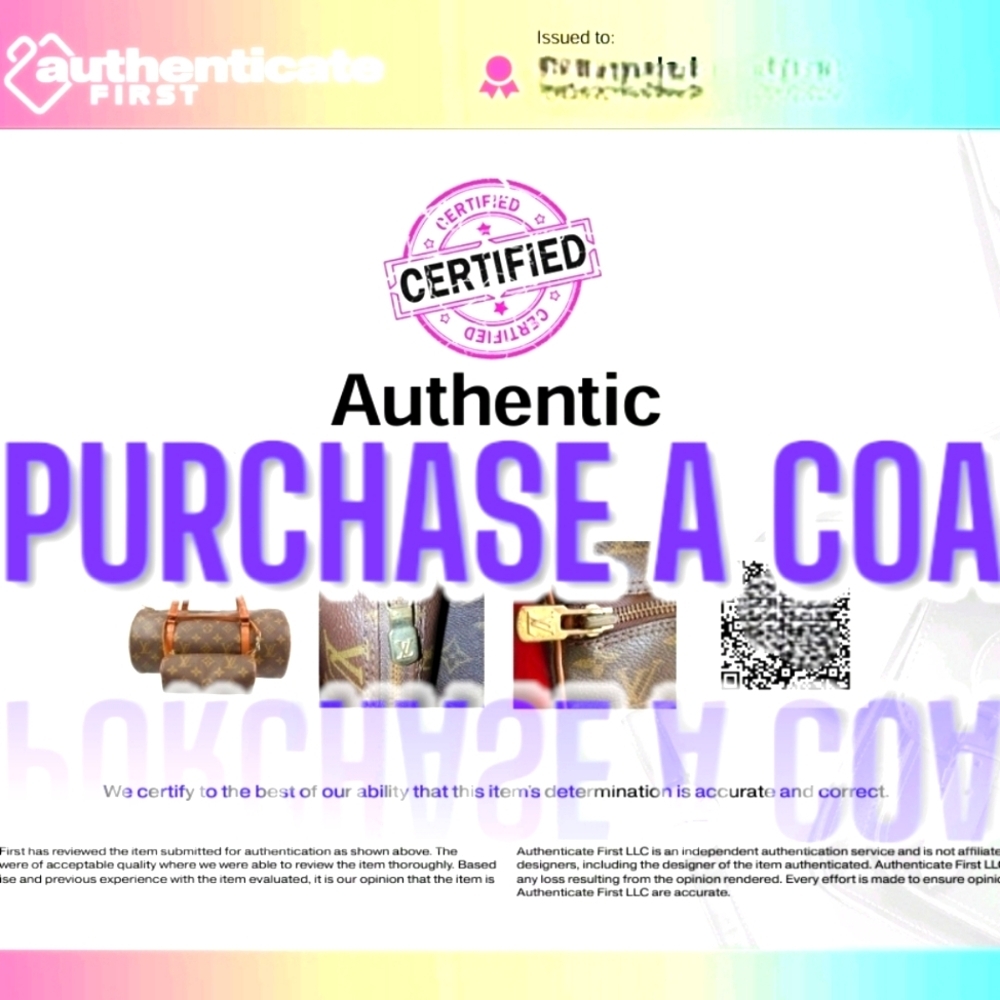 PURCHASE COA Certificate of Authenticity